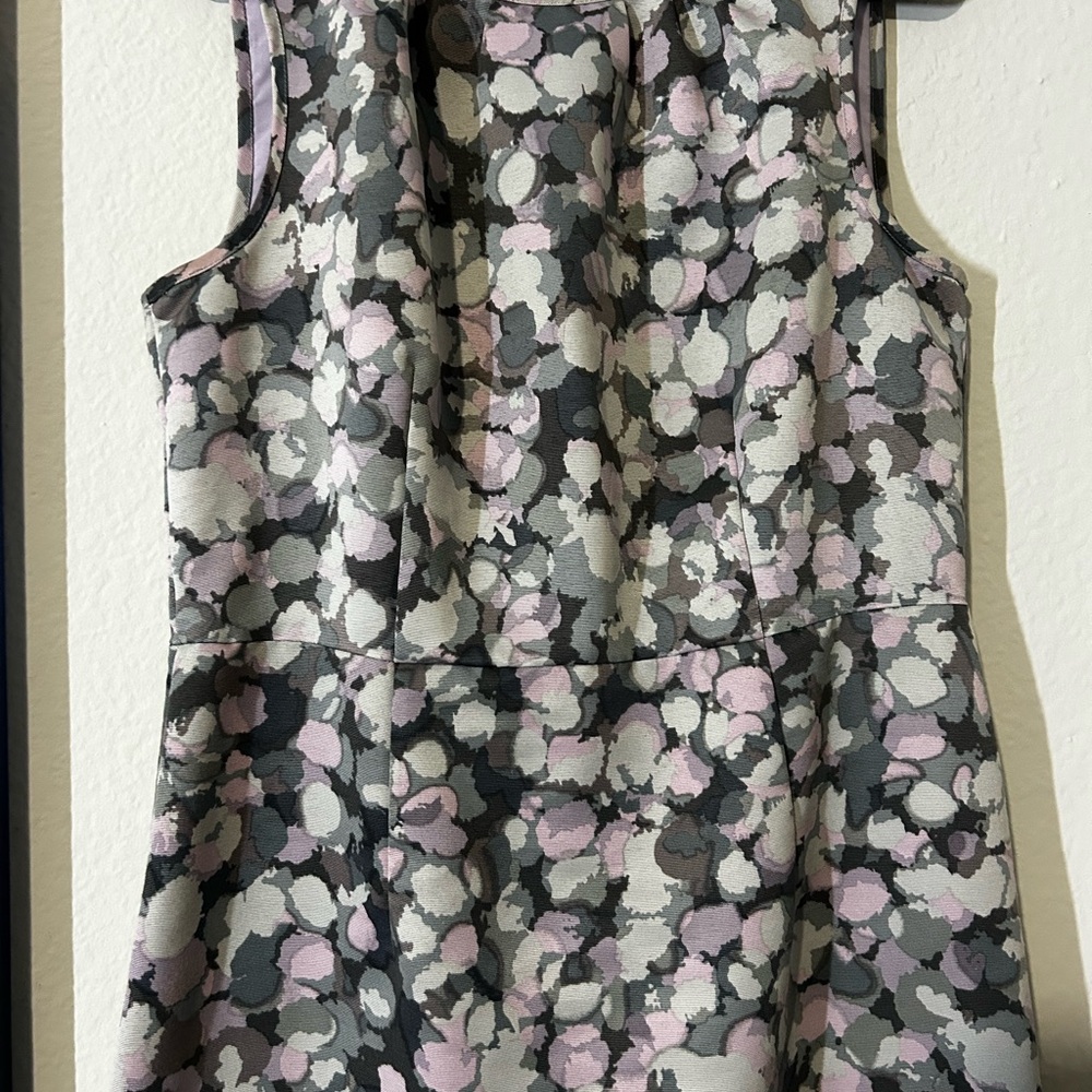LOFT Black and White Sheath Midi Dress Crew Neck Sleeveless - Picture 7 of 9